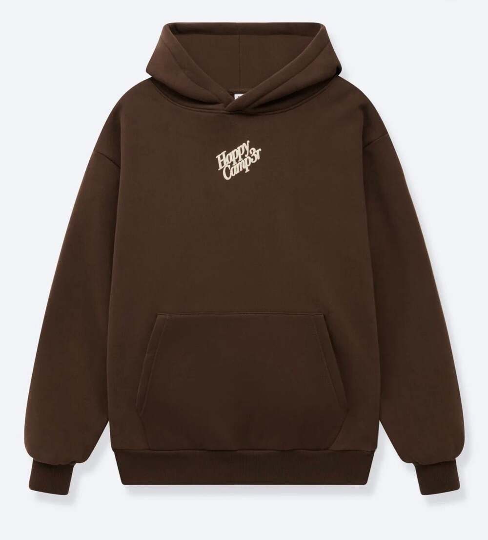 Happy Camp3r Puff Series Hoodie in Chestnut Brown